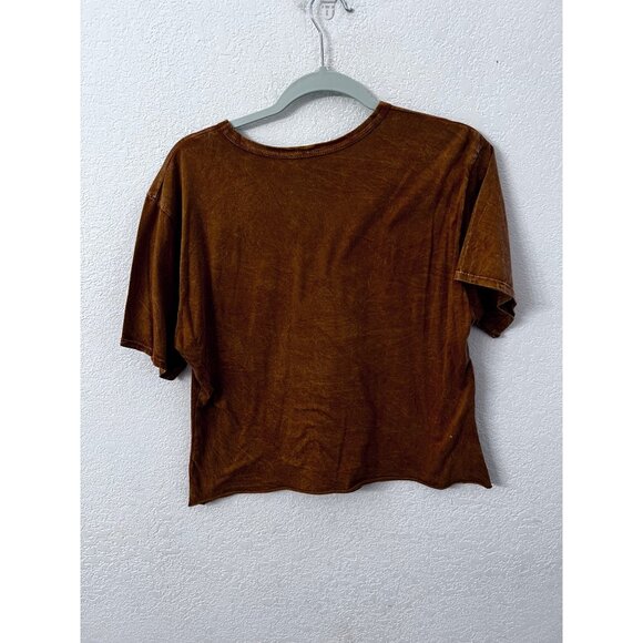 Caution To The Wind Womens Empowered T-Shirt S Brown 100% Cottonwomen size small - Picture 2 of 5